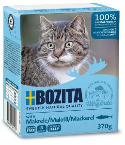Bozita katt Bitar i Gele med Makrill 370g