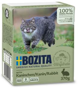Bozita katt Bitar i Gelé med Kanin 370g