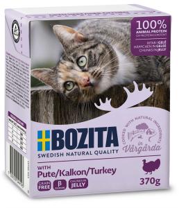 Bozita katt Bitar i Gele med Kalkon 370g