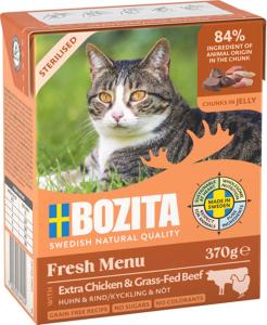 Bozita Katt Sterilised Tetra Bitar i gelé kyckl/nötkött 370g