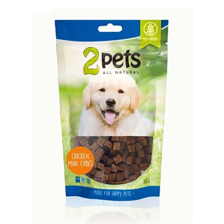 2 pets kyckling kuber 100 gr