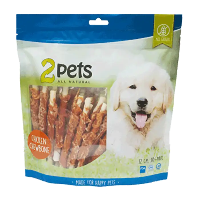 2 pets Tuggpinne med kyckling 12 cm ca 30-pack 400 gr