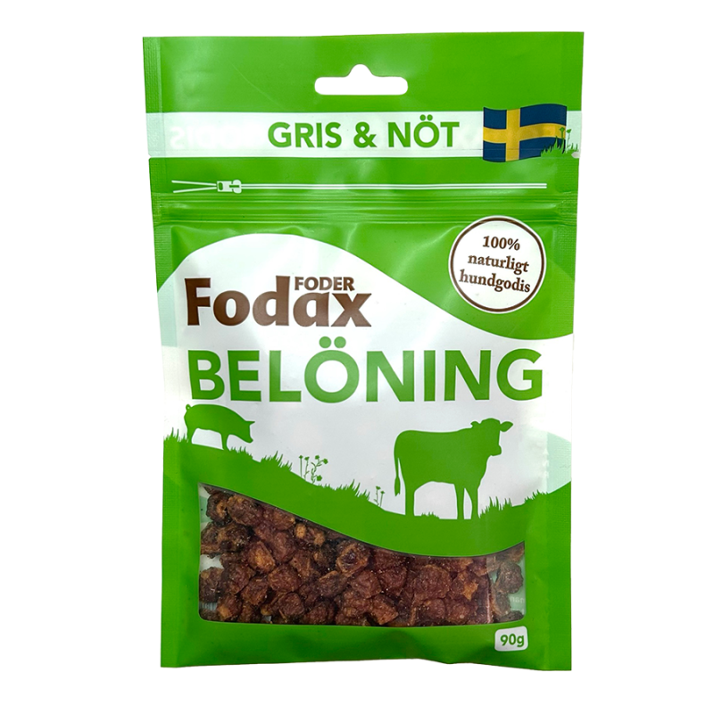 Fodax Belöning Gris-Nöt