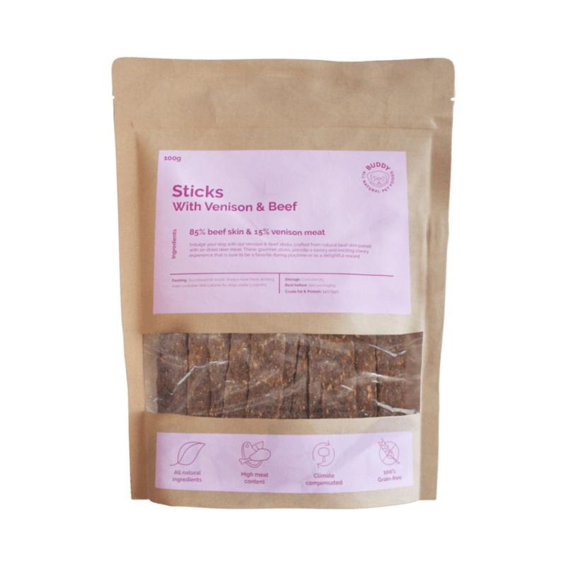 Dental sticks with venison & beef, Buddy 100g