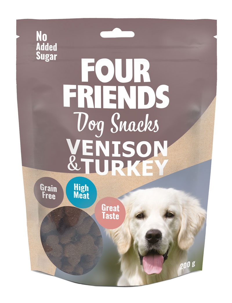Dog Snacks Venison & Turkey FourFriends 200 g