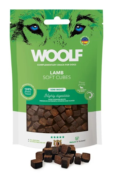 Woolf soft cubes Lamb, 100 gr