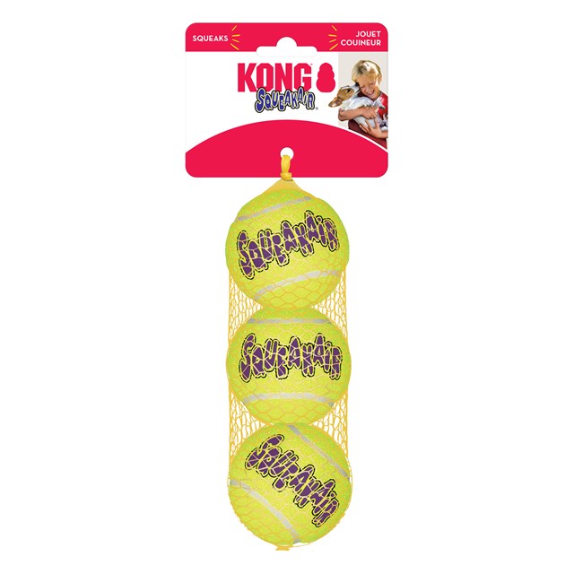 Kong SqueakAir tennisboll M 3-pack