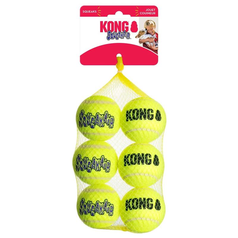 Kong SqueakAir tennisboll 6-pack