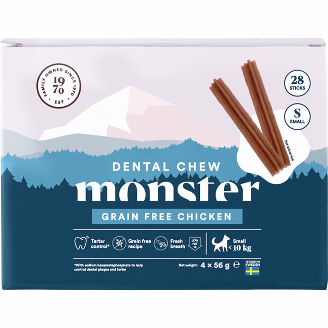 Monster Dental Chew Grain Free Chicken 28-pack