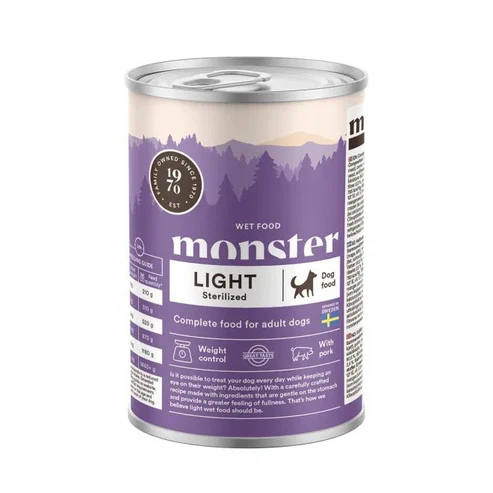 Monster Hund Adult Light/Sterilized Burk 400 g