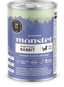 Monster Hund Adult Single Rabbit Burk 400 g