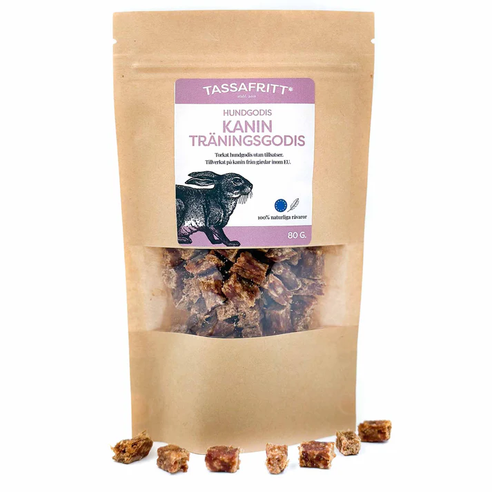 TASSAFRITT kanin träningsgodis 80 gr