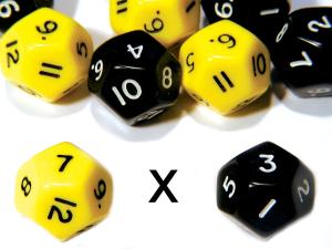 Tolvsidiga tärningar, 12-pack