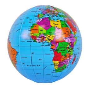 Glob uppblåsbar Ø30 cm