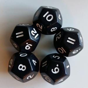 Speltärningar 12 sidiga "30-pack"