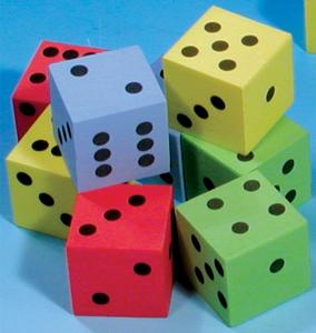 Tysta pricktärningar, 8-pack