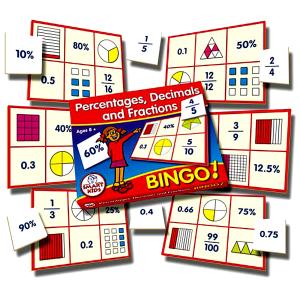 Mattebingo bråk,procent,decimal & grafik