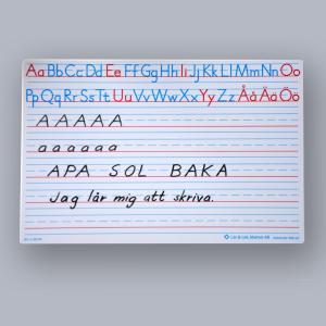 Alfabetstavla A4, Svenska