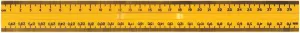 30 cm Linjal, dubbel mm-gradering