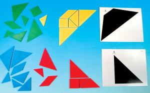 Mönsterkort för tangram ´Geometriska figurer´