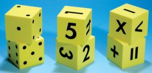 Tysta tärningar 50x50mm, 6-pack