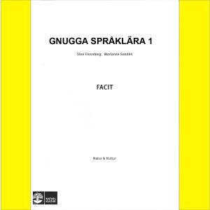 Gnugga språklära 1 Rev 2 Facit 5-pack