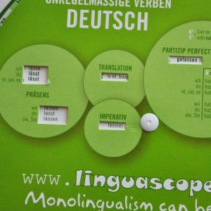 Språksnurran oregelbundna verb - Tyska