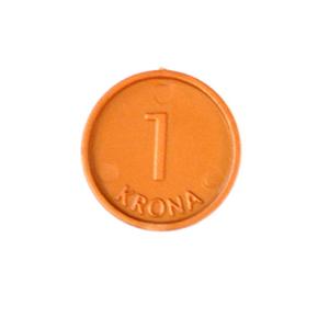 Leksakspengar - Mynt 1 kr / 100-pack
