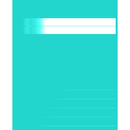 Skrivh. 17x21cm ½ sida linj 14,5mm petrol  ´20-pack´