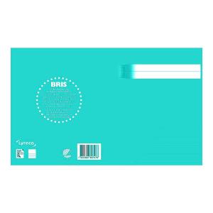 Skrivh. 17x21cm ½ sida linj 14,5mm petrol  ´20-pack´