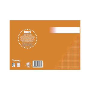 Skrivh.17x21cm linj. 5+5+5+7mm orange ´20-pack´