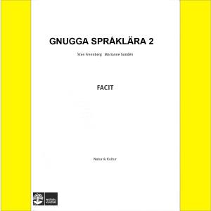 Gnugga språklära 2 Rev 2 Facit 5-pack
