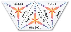Schubitrix - VIKT g - kg - t