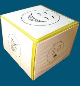 Tärningskort KÄNSLOR 12x12cm