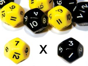 Tolvsidiga tärningar, 48-pack