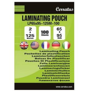 Lamineringsfickor 65x95mm 100-pack