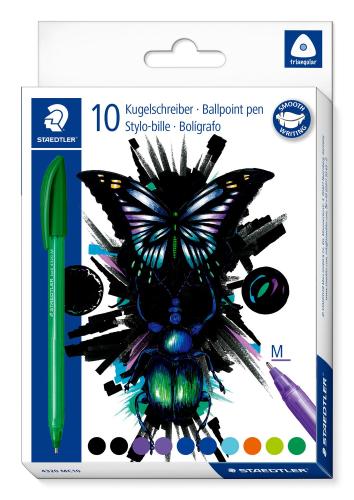 STAEDTLER kulspetspenna – blandade färger (10-pack) - Cool & Cute Edition