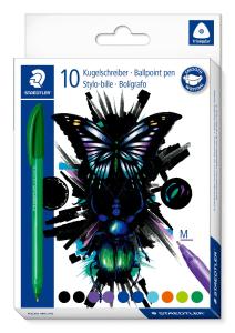 STAEDTLER kulspetspenna – blandade färger (10-pack) - Cool & Cute Edition