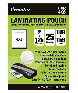 25-pack Lamineringsfickor FOTO 108x159mm