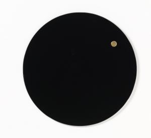Glastavla magnetisk - Svart Ø45cm