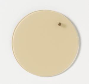 Glastavla magnetisk - Benvit Ø25cm