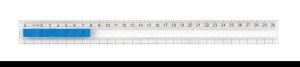 Linjal med skena 30 cm