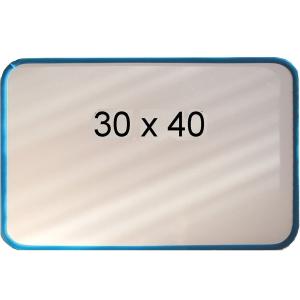 Magnet & whiteboardtavla 30 x 40 blå ram