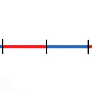 Tallinje Blank, 40X6cm, 10-pack