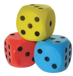 Tysta jättetärningar 15cm 3-pack