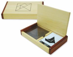 Tangram Duell i naturträ