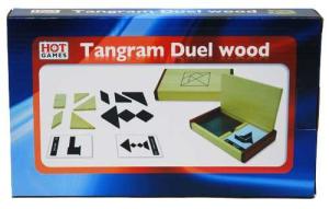 Tangram Duell i naturträ