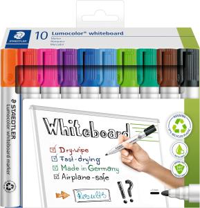 STAEDTLER 351 C10 Lumocolor whiteboardmarkör 10-pack