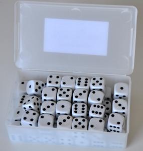 Pricktärningar 50-pack - Vit