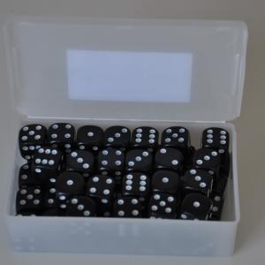 Pricktärningar 50-pack - Svart